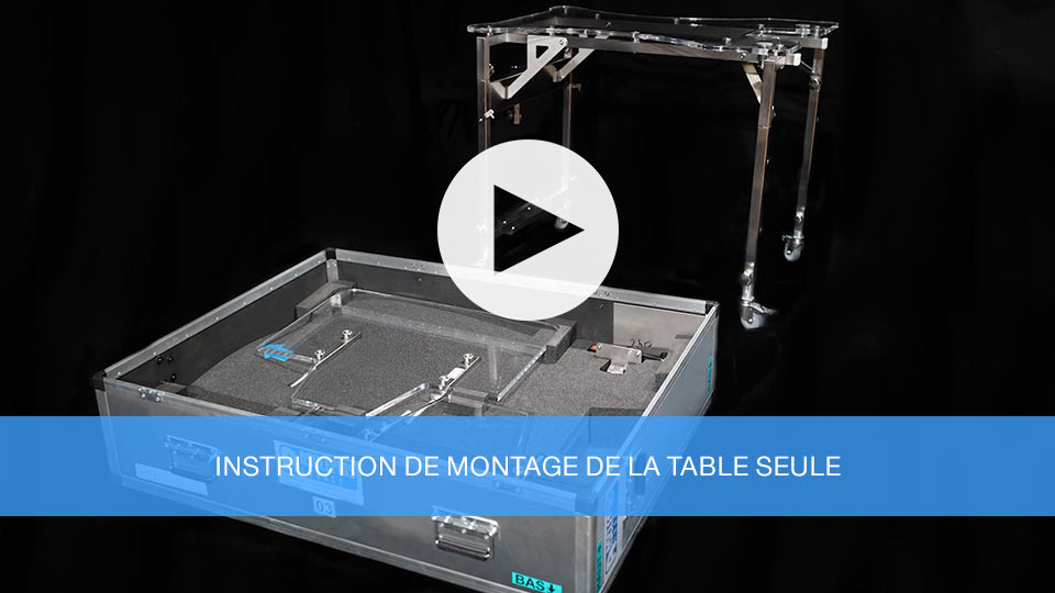 Instructions de montage de la table seule