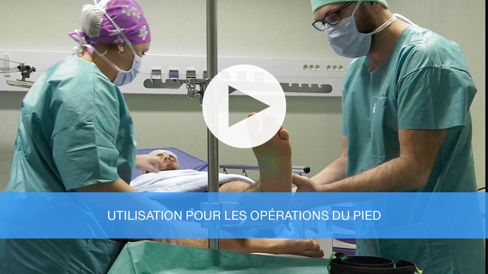 Utilisation pour la chirurgie du pied