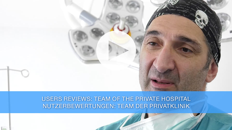 Users reviews: team of the private hospital / Nutzerbewertungen: Team der Privatklinik
